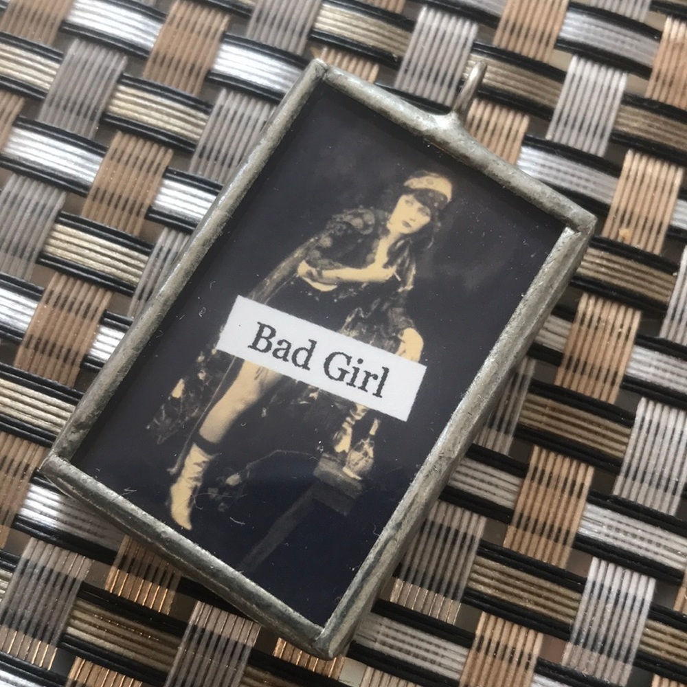 Vintage bad girl Charm
